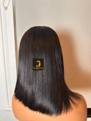 Super double drawn wig 4x4 closure wig