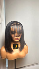 Super double drawn wig 4x4 fringe