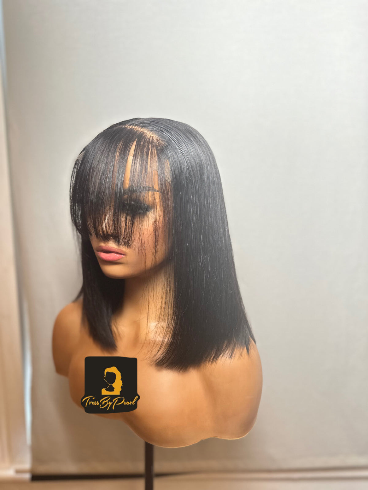 Super double drawn wig 4x4 fringe