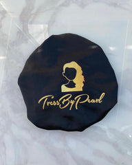 Black Silk Bonnet